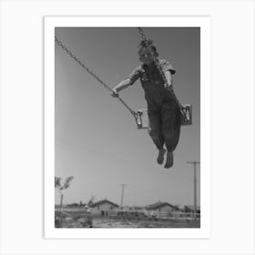Untitled Photo, Possibly Related To Children Playing On Slide At Fsa (Farm Security Administration) Labor Camp 1 Art Print