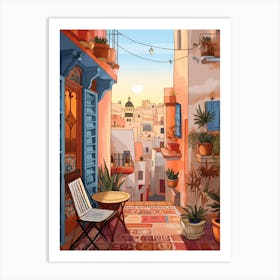 Casablanca Morocco 3 Illustration Art Print