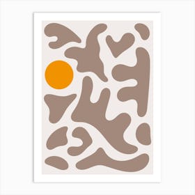 Abstract Flow Illustration Poster