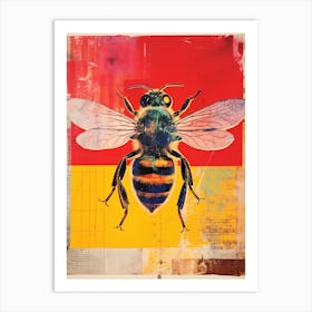 Bee Collage Inspired 3 Art Print