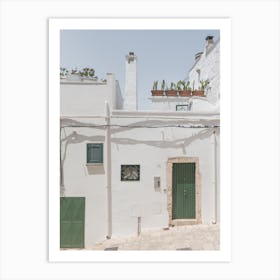 White Houses In The Alley Art Print