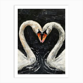 Love Swans Art Print