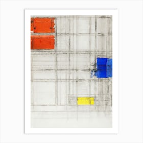 Study For A Composition (1940–1941), Piet Mondrian Art Print