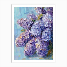 Bouquet Of Lilac Flowers Art Print