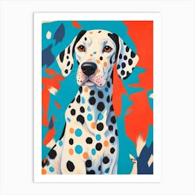 Dalmatian with matisse style Art Print