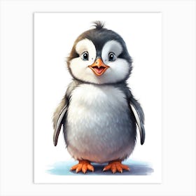 Cute Penguin Baby Art Print