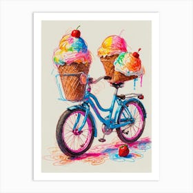 Ice Cream Bike 1 Art Print