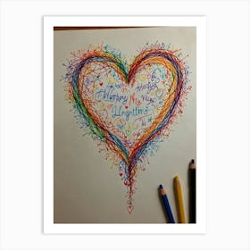 Heart Of Love 55 Art Print