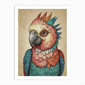 Colorful Parrot 36 Art Print