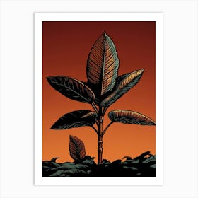 Tree Grows In The Desert Art Print