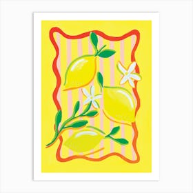 Bright Lemons Art Print