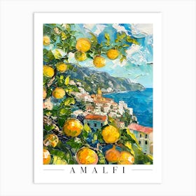 Amalfi Coast Italy Lemon Art Print Art Print