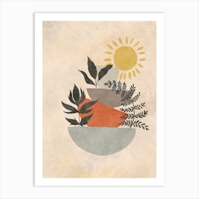 Sun And Plants 3 Art Print