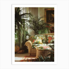 Tropical Vibes Living Room Art Print