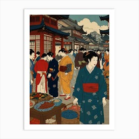 Japanese Market Art Print