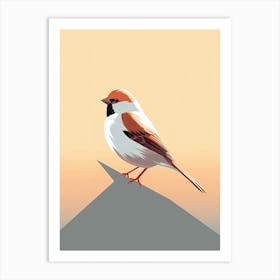 Calm Sparrow Melody Art Print