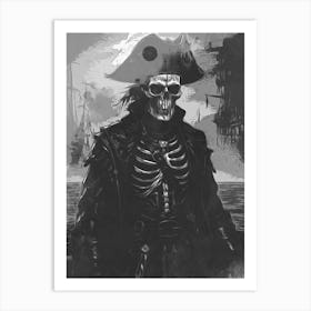 The Death Of Pirate Art Print