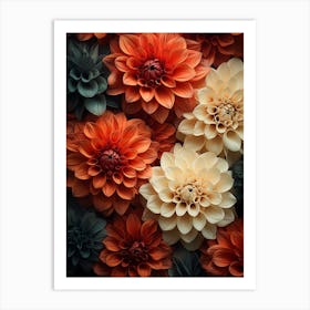 Dahlias 20 Art Print