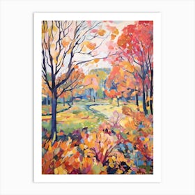 Autumn Gardens Painting Kew Gardens London 2 Art Print