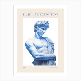 David, Michelangelo, Florence  Vintage Poster Art Print