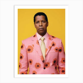 Man In A Pink Suit Art Print