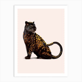 Golden Panther Art Print
