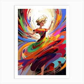 Colorful Dancer 1 Art Print