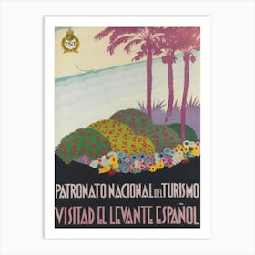 Levante Spain Vintage Travel Poster Art Print