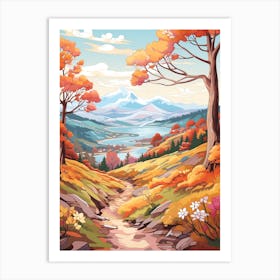 Gr20 France Hike Illustration Art Print