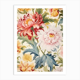 Floral Wallpaper 323 Art Print