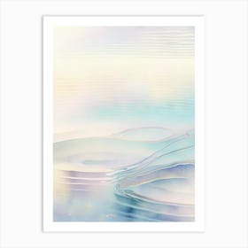 Water Ripples Waterscape Gouache 1 Art Print