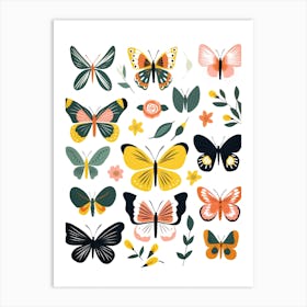 Butterfly Set 2 Art Print