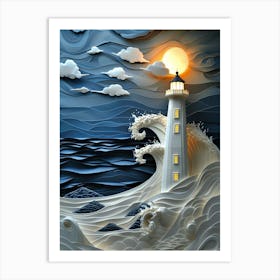 At the Edge of the World - Surreal Landscape Art Print