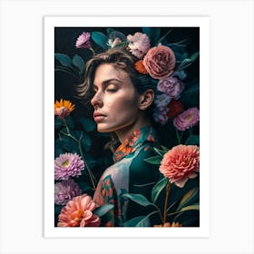 Flower Girl Art Print