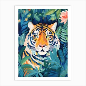 Tiger In The Jungle 2 Art Print