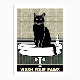 Wash Your Paws 18 Art Print