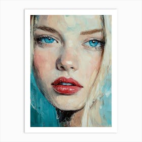 Portrait Of A Young Woman 3 Art Print