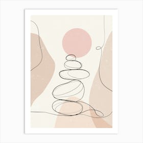 Zen Stone Stack Art Print