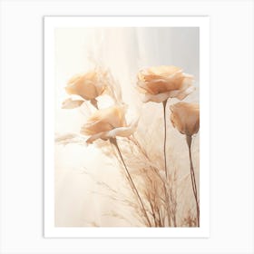 Boho Dried Flowers Rose 12 Art Print