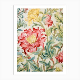 Floral Wallpaper 52 Art Print