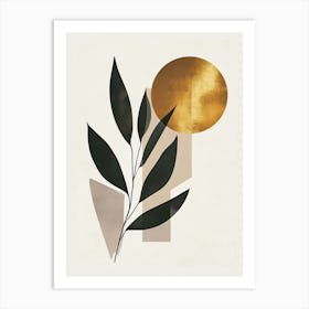 Golden Leaf 1 Art Print