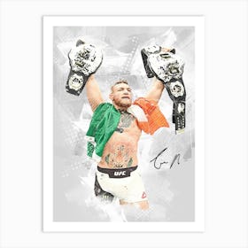 Conor Mcgregor Signature Art Print