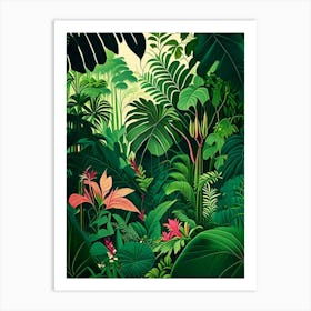 Majestic Jungle 4 Botanical Art Print