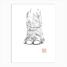 Elephant Foot Art Print