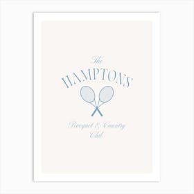 East Coast The Hamptons Racquet And Country Club Art Print