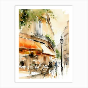 Watercolor Of Paris 8 Art Print