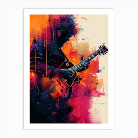 Guitar Player Canvas Print Art Print