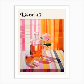 Licor 43 Retro Cocktail Poster Art Print