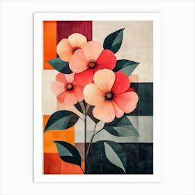 Abstract Flowers 3 Art Print