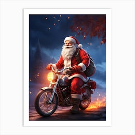 Old Santa Claus Art Print